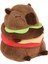 Gerçekçi Capybara Burger Peluş, Sevimli Capybara Dolgulu Hayvan Yastığı Plushie Oyuncak, Yumuşak Hamburger Yemek Doldurulmuş Oyuncaklar Bebek (Yurt Dışından) 2