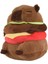 Gerçekçi Capybara Burger Peluş, Sevimli Capybara Dolgulu Hayvan Yastığı Plushie Oyuncak, Yumuşak Hamburger Yemek Doldurulmuş Oyuncaklar Bebek (Yurt Dışından) 3