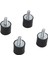 4pcs M5 Erkek Kadın Anti -Titreşim Kauçuk Montajlar Izolatörler 15MM x 15MM (Yurt Dışından) 4