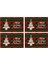 Noel Placemats, Noel Isıya Dayanıklı Placemats Yemek Masası, Pamuk Ketenleri Slip Olmayan Yer Paspasları C Için (Yurt Dışından) 1