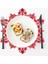 Kar Tanesi Placemats Dekorasyonları Kırmızı Kar Tanesi Tablematları Mutfak Masa Paspasları Noel Tatili Düğün Dekoratif A (Yurt Dışından) 4