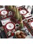 Noel Placemats, Yemek Masası Için Noel Isıya Dayanıklı Placemats, Pamuk Keten Kaymaz Yer Paspasları Ziyafet B (Yurt Dışından) 4