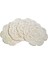 4pcs 8.6 Inç Doilies Tığ Işi Yuvarlak Dantel Doily El Yapımı Placemats Pamuk Tığ Işi Bardak Altlıkları (Bej) (Yurt Dışından) 1