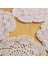 4pcs 8.6 Inç Doilies Tığ Işi Yuvarlak Dantel Doily El Yapımı Placemats Pamuk Tığ Işi Bardak Altlıkları (Bej) (Yurt Dışından) 5