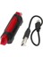 Kask Bisiklet Sinyal Lambası Su Geçirmez Arka Kuyruk Lambası LED USB Stili Şarj Edilebilir Bisiklete Binme Taşınabilir Çıkarılabilir Lamba, A-Kırmızı (Yurt Dışından) 3