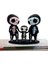 Kafatası Aile Figürinleri Reçine El Sanatları Sevimli Heykel Dekoratif Şeker Kafatasları El-A (Yurt Dışından) 3