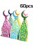 60PCS Ramazan Eid Hediye Kutuları Ay Si Kutusu Festival Için Tatil Partisi Şeker Çantası Için Dekorasyonlar (Yurt Dışından) 2