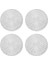 4pcs Yuvarlak Placemats Restaurant Hollow Pvc Dekorasyon Yemeği Mat Anti-Hot Yemek Tablo Hattı Mat Biftek Plaka Pad Gümüş (Yurt Dışından) 1