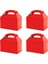 50 Pcs Partisi Kutuları Beyaz, Şeker Kutuları Parti Tutlu Kağıt Kurabiye Hediye Çantaları Gable Kutuları Kırmızı (Yurt Dışından) 1
