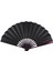 Erkek 33 cm Için Katlanır Boş El Fanı Kaligrafi Yazma Dans Fanı - Siyah (Yurt Dışından) 1