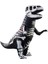 Şişme Kostüm Dinozor Iskeleti Karnaval Cosplay Partisi Süslü Elbise Çocuklar Için Doğum Günü Kıyafetleri (Yurt Dışından) 1