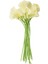 18X Yapay Calla Zambak Çiçekleri Tek Uzun Sap Buket Gerçek Ev Dekoru Renk: Kremsi (Yurt Dışından) 1