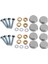 16 mm Paslanmaz Çelik Ayna Tırnakları Vida Kapağı (8 Parça) (Yurt Dışından) 1