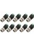 10PCS Erkek Metal Bnc Konektör ile Dc Konnektörlü Vidalı Vidalı Terminal Utp Video Balun Cctv Gözetim Kamerası (Yurt Dışından) 1