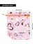 100 Adet 9X12CM Kalp Baskılı Pembe Organze Çantaları Mücevher Torbası Çantaları Organze Brawstring Torbaları Düğün Iyilikleri Şeker Hediye Çantaları (Yurt Dışından) 1