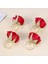 12 Pcs Kırmızı Gül Şekiş Havlu Tepeli Ring Düğün Partisi Sevgililer Günü Otel Masa Dekor Metal Altın Peçete Tutucu (Yurt Dışından) 4