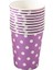 Paket 10 250 ml Kağıt Bardak - Polka Dot Tasarımı - Yaz Barbekü Partisi Tek Kullanımlık Sofra Takımı - Renk Moru (Yurt Dışından) 4