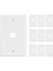 10 Paket 1 Port Keystone Jack Duvar Plakası, Düşük Profil Ethernet Duvar Plakası Keystone Jack White Için Tek Çete Duvar Plakaları (Yurt Dışından) 1