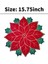 Tatil Noel Işlemeli Placemats Aplike Poinsettia Placemats Masa Dekorasyonu Için Noel Çiçek Placemat A (Yurt Dışından) 3