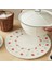 4pcs Tutkuk Yuvarlak Pamuklu Dokuma Yalıtım Pad Masası Paspas Baskılı Placemat Cup Coaster, Çiçek (Yurt Dışından) 5