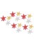 30PCS Yıldız Asma Tatil Dekoratif El Sanatları 5 Nolu Yıldız Asma Dekorasyon Kolye Pentagram Çelenk Aksesuarları (Yurt Dışından) 4