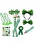 St. Patrick&#39;s Day Kostüm Aksesuarları Kadınlar Için Set Shamrock Socks Eldiven Gözlükleri Çıkartmalar Parti Dekorasyonu Için Cosplay (Yurt Dışından) 1