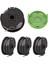 Weed Eater Çift Çizgi String Düzeltici Yedek Makara Greenworks 2900719,20FT 0.065INCH (4 Makara + 1 Kapağı) (Yurt Dışından) 1