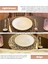 12PCS Kağıt Örgülü Yuvarlak Placemats, Yemek Masaları Kapalı ve Açık Yer Paspasları Için Kaymaz Isı Masası Paspasları Bej (Yurt Dışından) 2