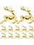 12PCS Noel Elk Geyik Peçete Yüzükleri Altın Alaşım Peçete Tokalı Peçete Yüzük Tutucu Hotel Restoran Düğün Partisi Masa Dekorasyonu (Yurt Dışından) 3