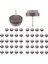 Yukarıx 50PCS Sandalye Bacak Zemin Keçe Pad Skid Glide Diy Tırnak Koruyucular 20MM Dia (Yurt Dışından) 3