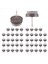 Yukarıx 50PCS Sandalye Bacak Zemin Keçe Pad Skid Glide Diy Tırnak Koruyucular 20MM Dia (Yurt Dışından) 3