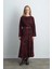 Anka Koleksiyonu Volanlı Uzun Viskon Etek - Bordo 6