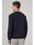 Erkek Lacivert Basic Bisiklet Yaka Sweatshirt 6