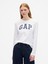 Kadın Beyaz Favorite Gap Logo T-Shirt 1