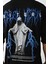 Unisex Baskılı Oversize T-Shirt - Siyah 4