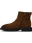 Erkek Kahverengi Fermuarlı Süet Deri Bot 25WFD720210 2