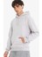 Regular Fit Kapüşonlu İçi Yumuşak Tüylü Kanguru Cepli Basic Düz Sweatshirt X8283AZ25AU 7