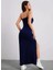 Askılı Yırtmaçlı Uzun Gece Elbisesi Mezuniyet Elbisesi 2