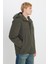 Relaxed Fit Kapüşonlu Yaka Su Itici Mont Erkek Mont L2520258 801 2