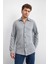 Pamuk Karışımlı Regular Fit Uzun Kollu Örme Gömlek Erkek Gömlek B35W22011 105 2