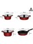 16 Parça Vento Döküm Tencere Tava Sahan Seti (Kırmızı) 6