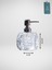 Luxury | Glamour Opulans | Geometrik Kristal Tasarım Akrilik Sıvı El Sabunu Şişesi, Banyo Aksesuarı 200 ml 8X18 cm 5