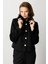 Yakası Kürklü Kısa Mont 6121-26K 3