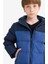 Erkek Çocuk Su Geçirmez Kapüşonlu Fermuarlı Şişme Mont 11