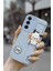 Samsung Galaxy S21 Fe Uyumlu Mavi Renk 3D Figürlü Darbe Emici Yumuşak Silikon Kapak 3