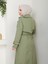 Kadın Yeşil Arkası Düğmeli Trençkot 7