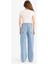 Wide Leg Bağcıklı Bel Uzun Jean Yıkamalı Pantolon 15