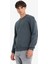 Regular Fit Bisiklet Yaka Basic Düz Kalın Sweatshirt 10