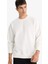 Relax Fit Bisiklet Yaka Kalın İçi Yumuşak Tüylü Basic Düz Sweatshirt T5139AZ25AU 7