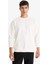Relax Fit Bisiklet Yaka Kalın İçi Yumuşak Tüylü Basic Düz Sweatshirt T5139AZ25AU 9
